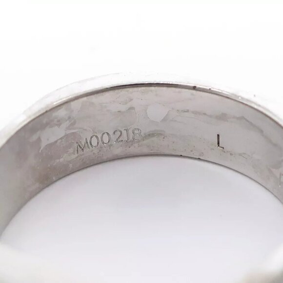 LOUIS VUITTON Nanogram Ring M00218 metallic #7.8(US Size) 5.7g unisex - Picture 2 of 7